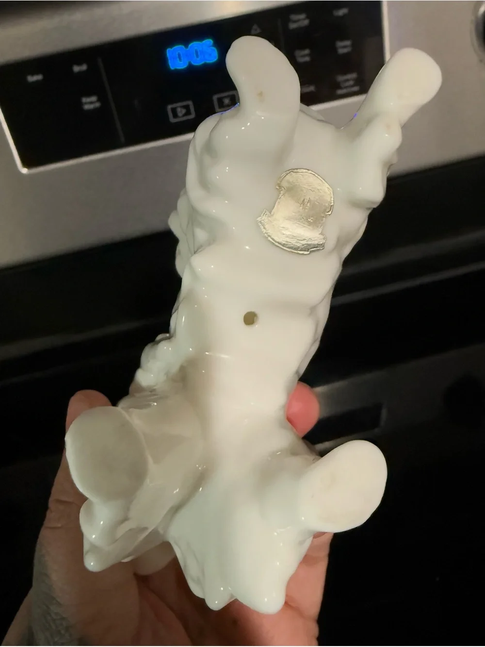 Dog Figurine White Porcelain Fine Quality China Vintage Pekingese Spaniel Unique